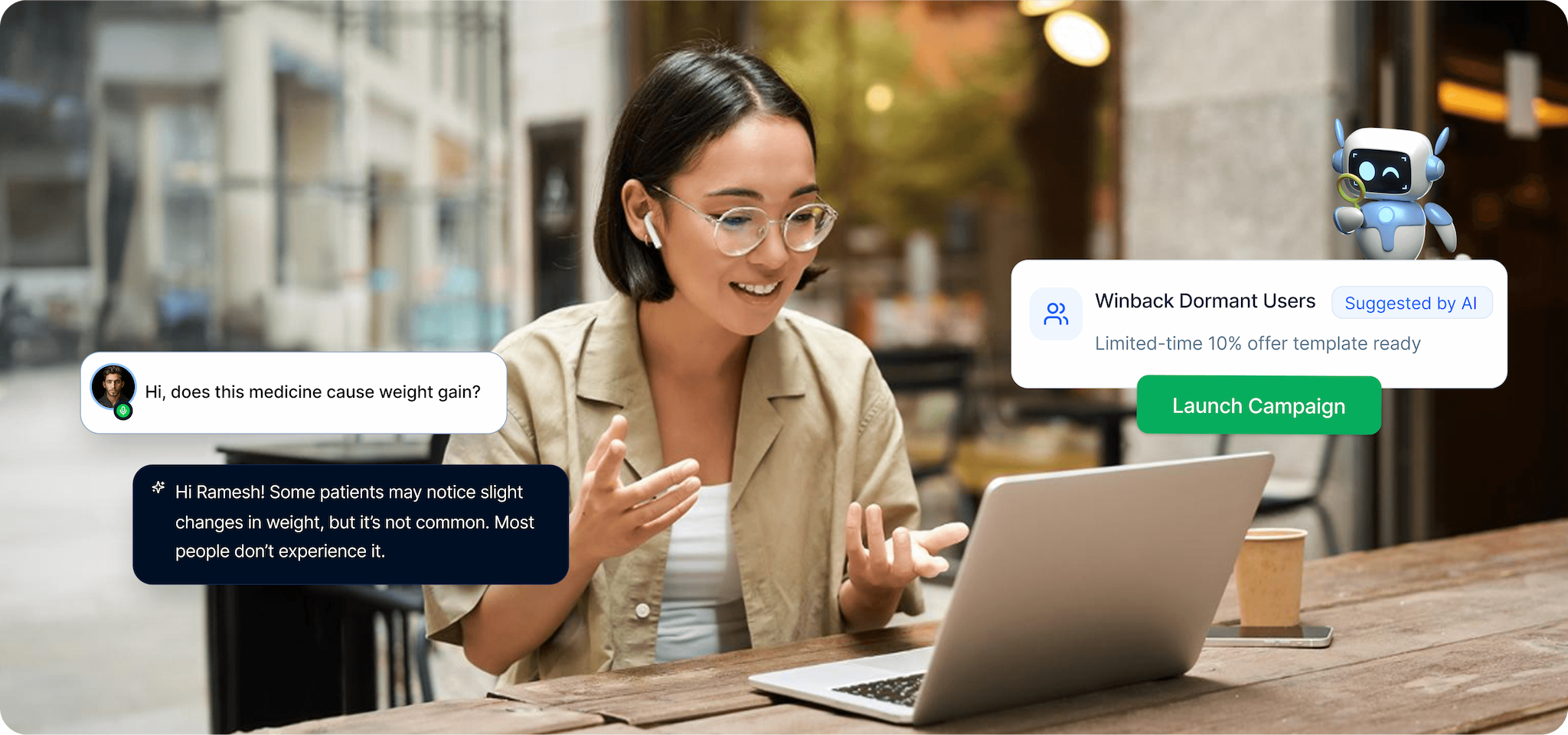 TechMonk AI Customer Engagement Platform Dashboard