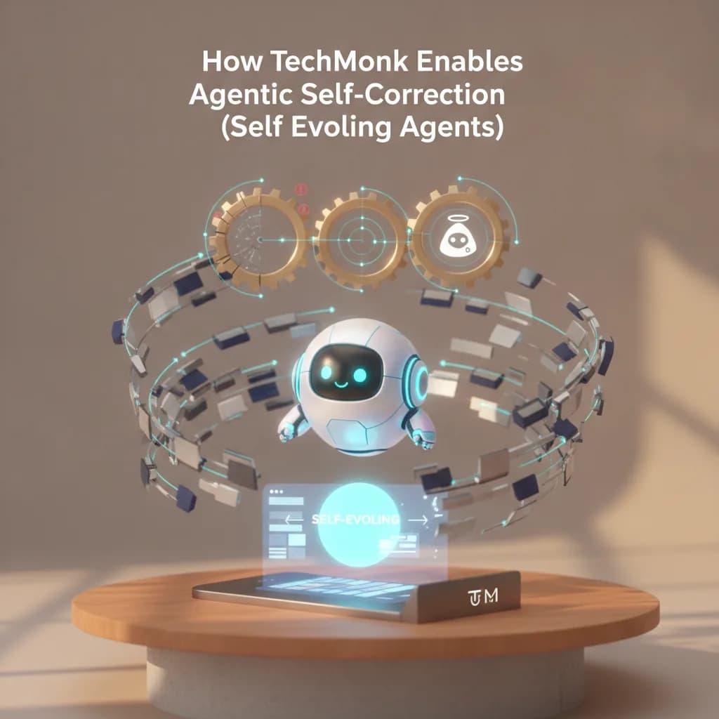 How TechMonk Enables Agentic Self-Correction (Self Evolving Agents)